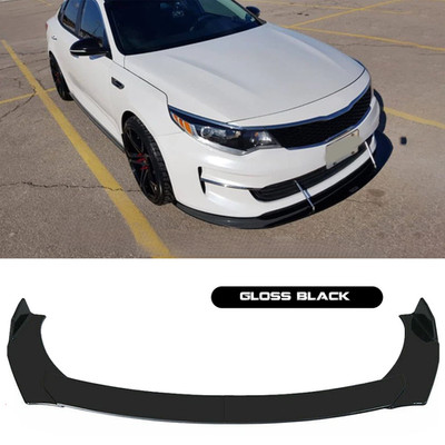 Glossy Black V Style Front Bumper Lip Splitter For KIA Optima K5 Stinger