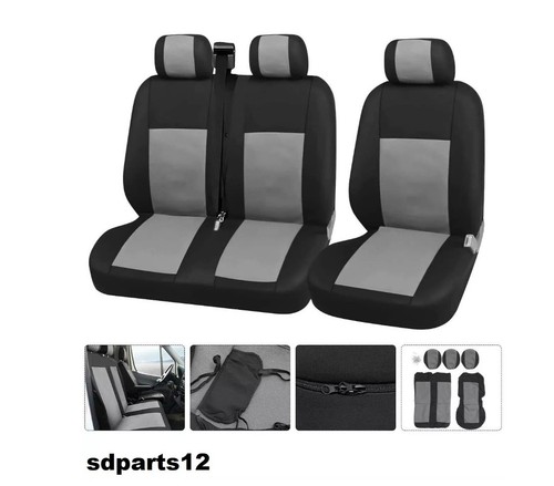 Housse de Siege Gris Tissu Haute Qualite Couvre-Siege pour Peugeot Boxer Expert - Imagen 1 de 8