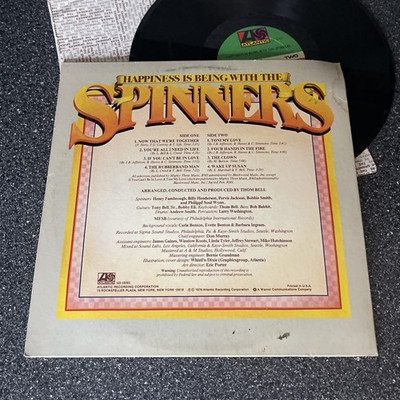 Spinners Happiness is Being With the Spinners LP 1976 [Atlantic SD