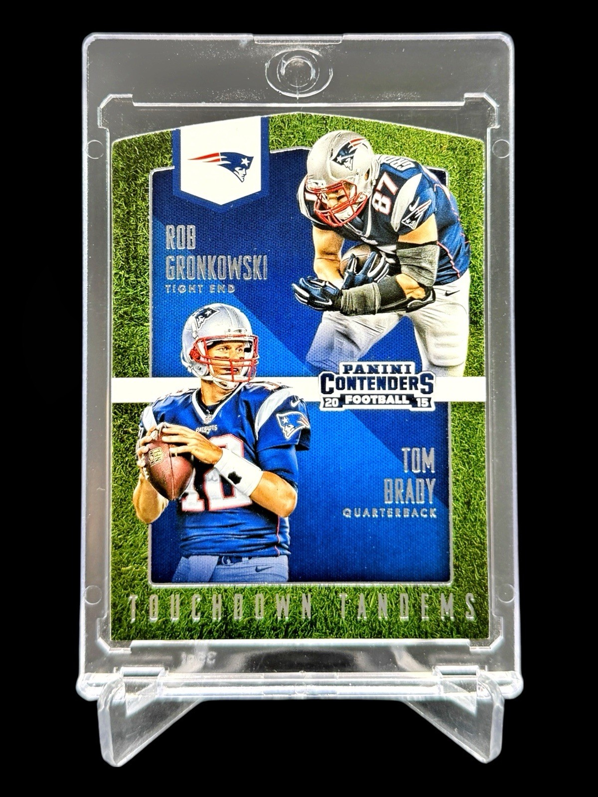2015 Panini Contenders TOM BRADY / GRONKOWSKI “TOUCHDOWN TANDEMS” INSERT🔥RARE🔥