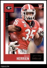 2020 Score #374 Brian Herrien Browns RC Georgia 8 - NM/MT