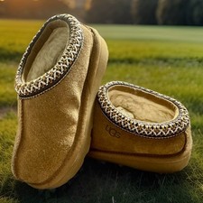 UGG Tasman II Kids Slippers Tan Brown Children  s Slip On Shoes