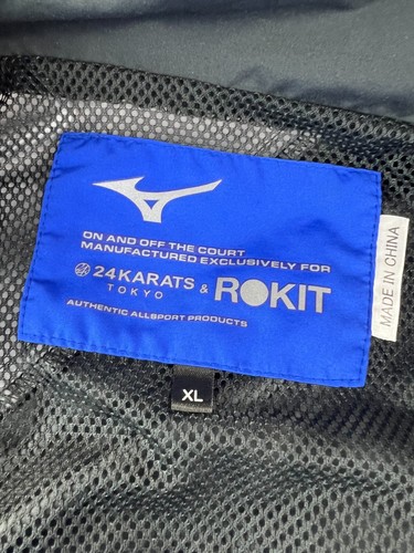 Mizuno x 24Karats Tokyo x ROKIT Men's Windbreaker Jacket Full Zip Warm Up XL - Picture 4 of 12