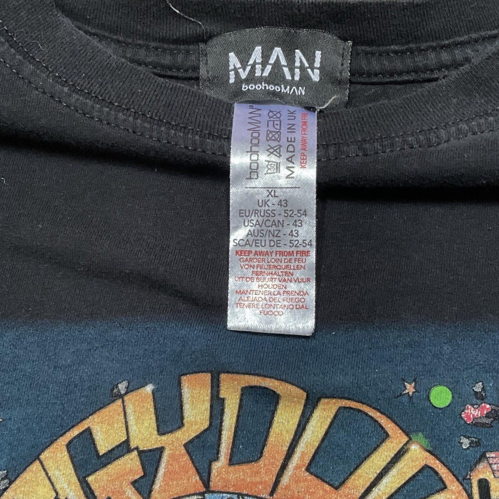 FILA T shirt Snoop Doggy Dogg Boohoo Uomo Nera XL Death Row Records Doggystyle Band T