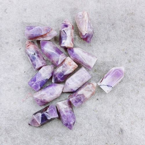 Torre de piedras preciosas de Reiki amatista natural cristal cuarzo decoración de curación 10 piezas - Imagen 1 de 7