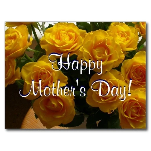 Happy Mothers Day Yellow Roses