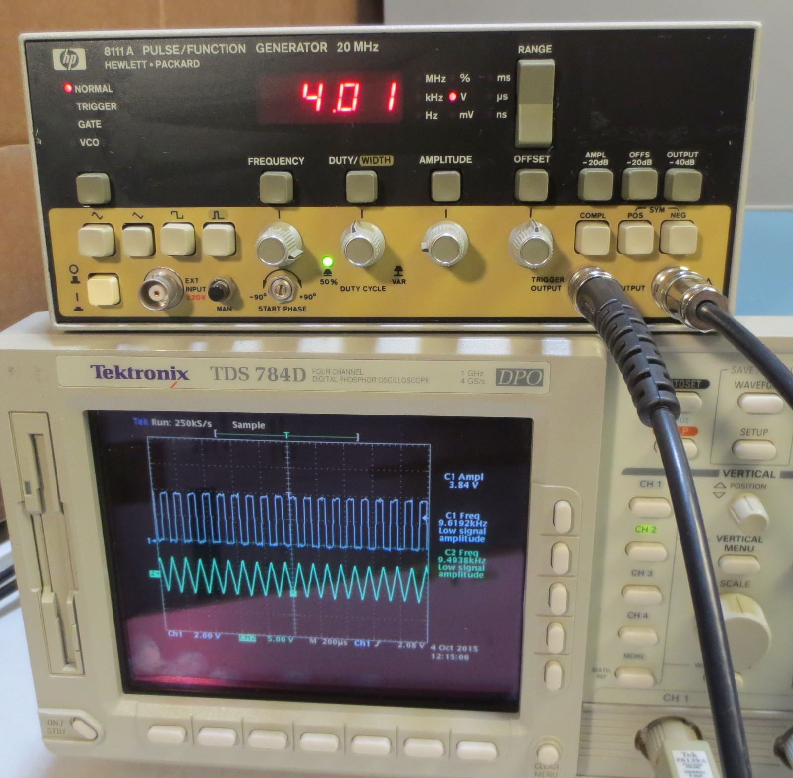HP 8111A Pulse Function Generator 20MHz Parts eBay