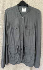 Sandwich Jacket Designer Grey Utility Style Smart Casual Lightweight Size 36