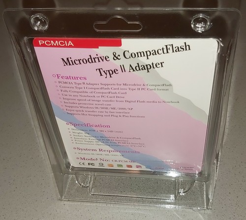 Adapter PCMCIA PC Card BUS do CF Compact Flash Type II i Microdrive, nowy - Zdjęcie 8 z 10