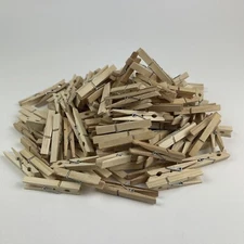Spring Style Clothes Pins Lot of 155 Natural Wooden Crafts Baby Shower Game