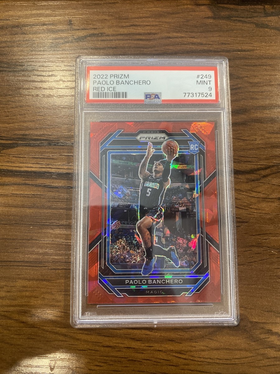 2022 Prizm Red Ice #249 Paolo Banchero RC Rookie PSA 9 Mint | eBay