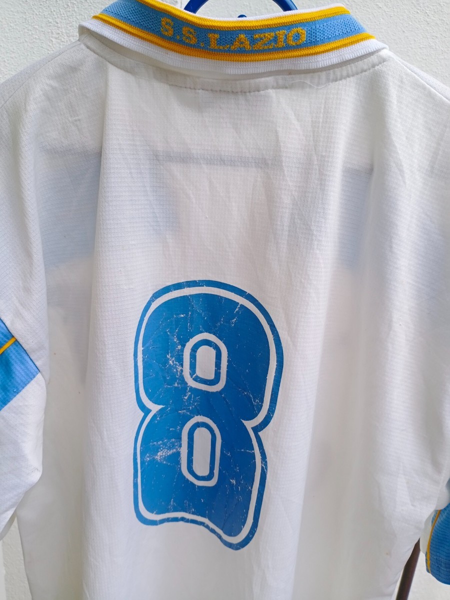 Vintage 1999 2000 Lazio Italy Puma Boksic 8 Cirio L Jersey Vintage 1999 2000 Lazio Italy Puma Boksic 8 Cirio L Jersey