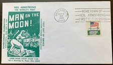 Neil Armstrong Wapakoneta Ohio Salutes her son 7/20/69 Green Upper Miami Valley