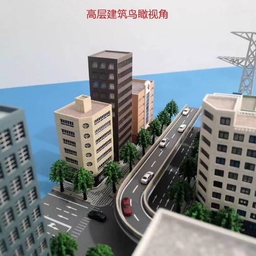 1/300 Building Model Set High-Rise City Railroad Layout Scene Display Model - Picture 10 of 23