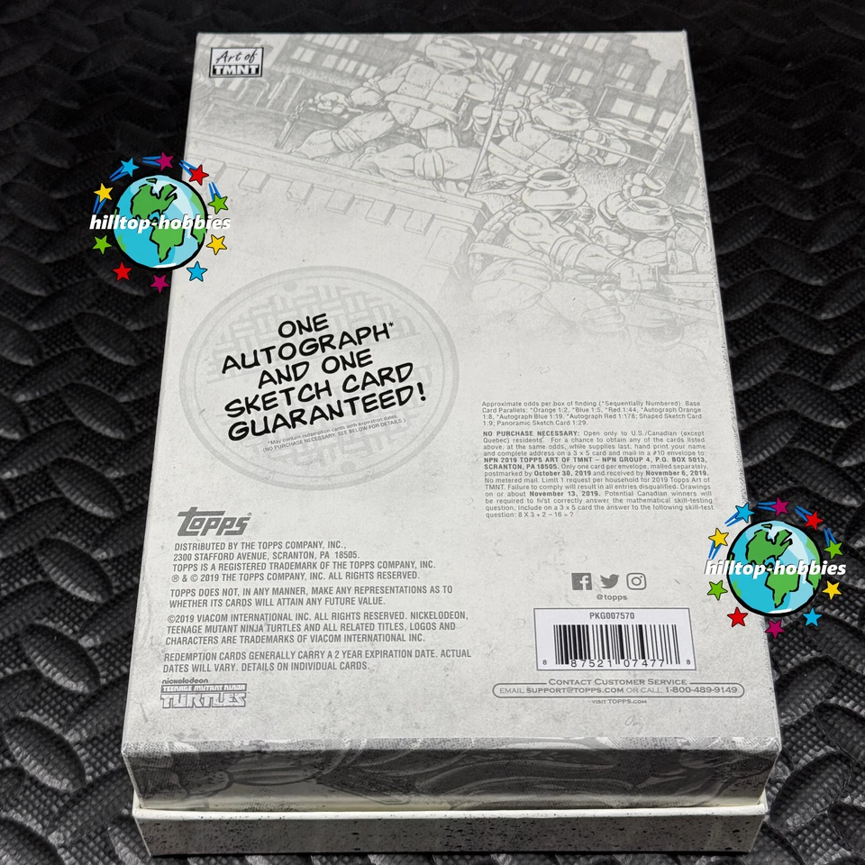 Juego de 100 cartas base completa Topps Art of Teenage Mutant Ninja Turtles 2019 TMNT Foto 4 de 4