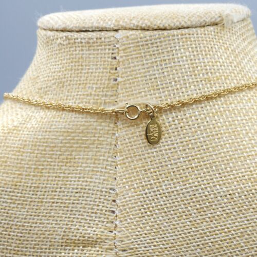 Collana Joan Rivers firmata Faberge uovo smalto verde medaglione tono oro 22" - Foto 9 di 11