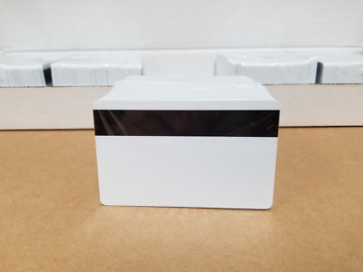 100 White HiCo Mag PVC Cards, CR80 .30 mil, 3 Track Magnetic Stripe USA Shipping