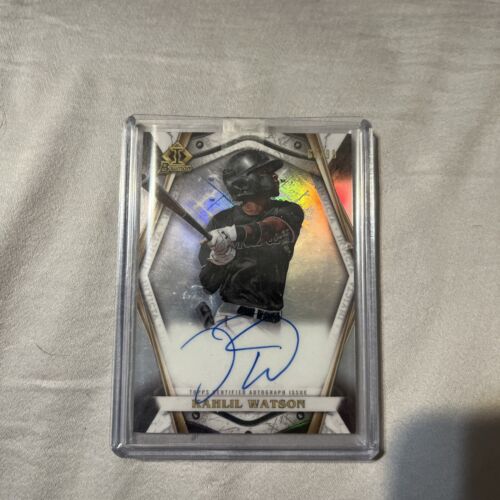 2022 Bowman Chrome Kahlil Watson Invicta Prospect Autograph Auto #/99 Marlins