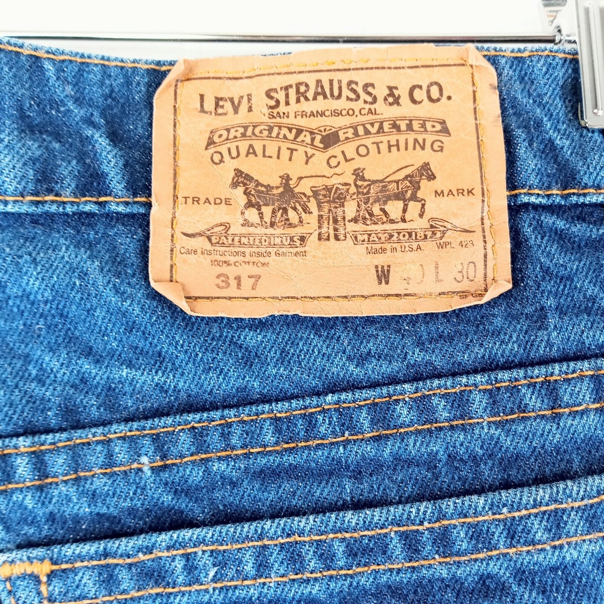 Vintage Levis 317 Jeans Orange Tab USA Mens Size 40x29 | eBay