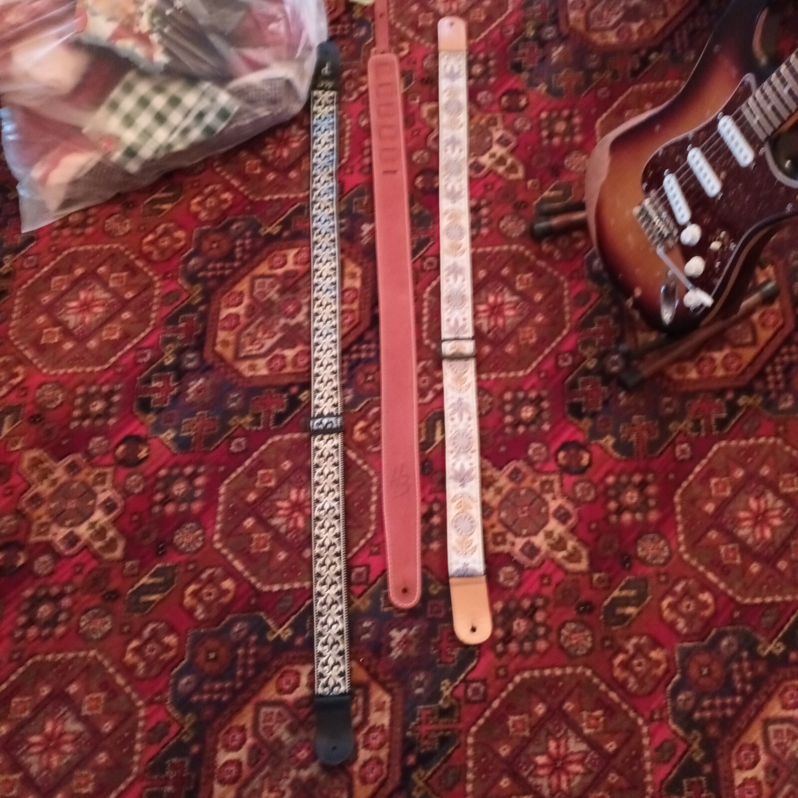 3 guitar straps for electric guitars eBay