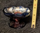 Fenton Blackberry Miniature Compote Cup Shaped In Royal Blue  2 1/2" T x 4 W — photo 9
