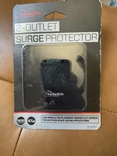 Rocketfish Outlet Wall Tap 1500 Joules Surge Protector - Black