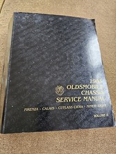 1985 Olsmobile Chassis Service Manual. Firenza, Calais, Ciera, 98 Vol II