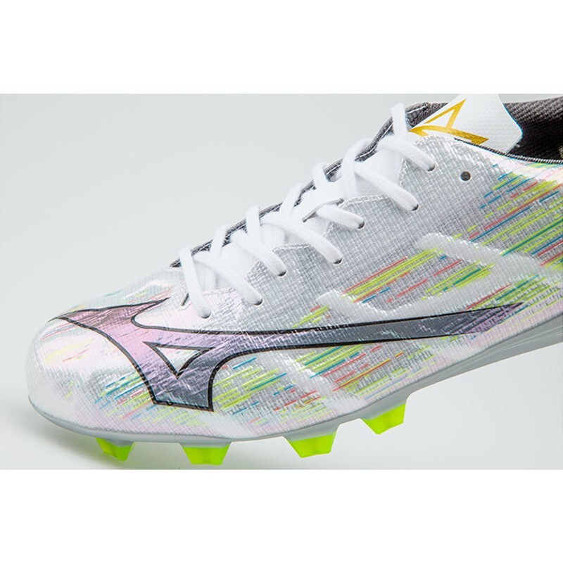 Mizuno Alpha II Pro MD P1GA256409 Silver Mens Football Shoes