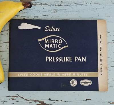 #ad Vintage Deluxe Mirro Matic 1958 Pressure Pan Recipe and Use Booklet $14.17