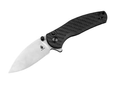 Kizer Mini Grouper Nitro-V Taschenmesser Carbon Griff Button Lock Clip V3669A1
