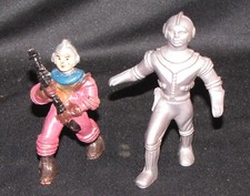 2x Archer 1950s Hard Plastic Spacemen Figures Lot of Two
