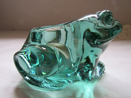 Candelabro Indiana Green Glass Frog Tealight - Imagen 1 de 10
