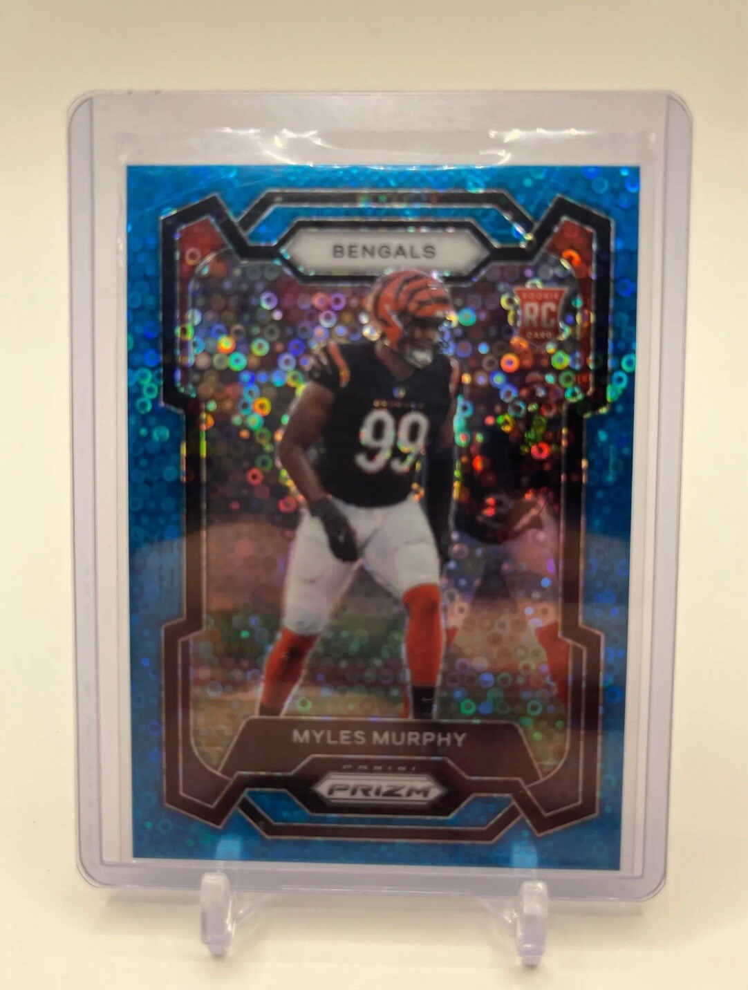 MYLES MURPHY 2023 Panini Prizm No Huddle BLUE Disco RC Rookie #320 Bengals /95