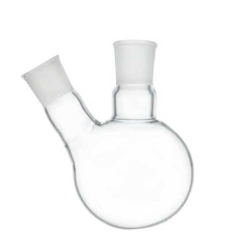 Lab Transparent Quartz Flask 50ml-1000ml, Round Bottom, 3 Standard Joints - Picture 4 of 10