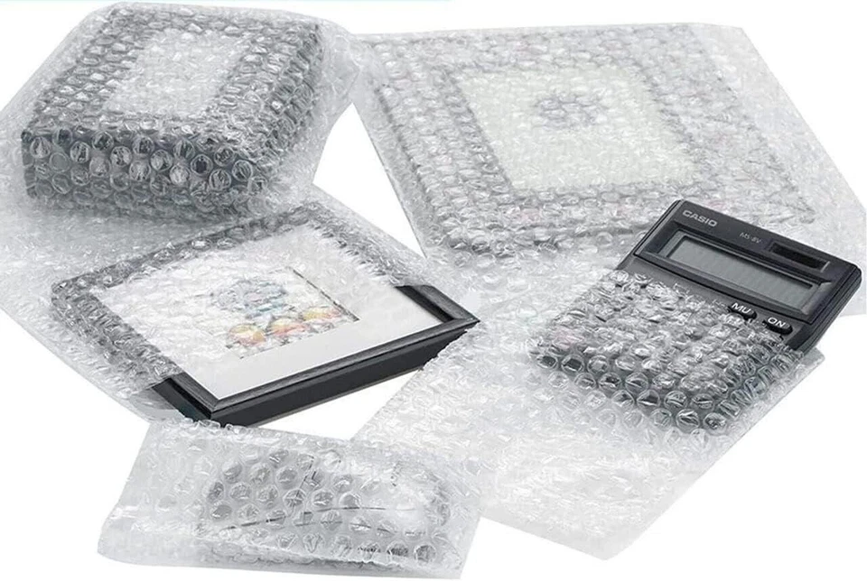200 Pack 8x11.5 Bubble Pouches Out Bags Wrap Cushioning Self Seal Clear Shipping - Image 3 of 4