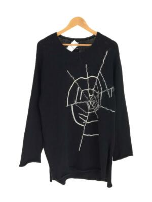BLACK Scandal Yohji Yamamoto Sweater 3 Black Cotton HV-K37 BLACK Scandal Yohji Yamamoto Sweater 3 Black Cotton HV-K37