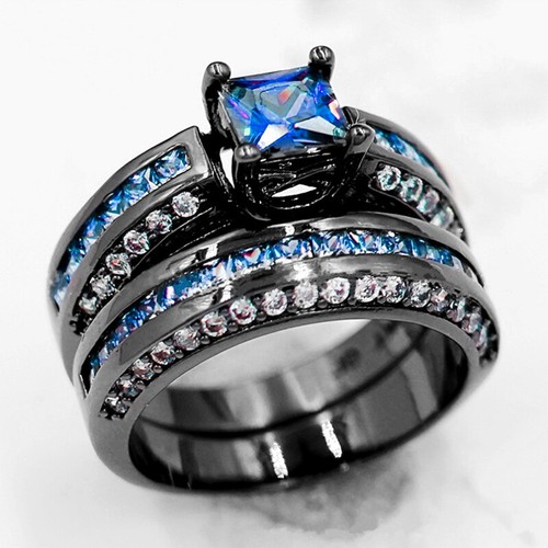 Size 5-12 Women Wedding Ring 925 Rings Fashion Jewelry Cubic Zirconia - Bild 15 von 15