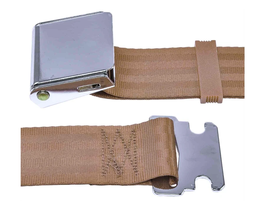 Ford Mercury 1964-75 2 puntos banco cinturones de seguridad bronceado Torino Cyclone Fairlane F100 Foto 3 de 4