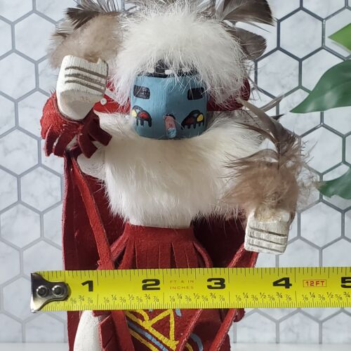Native American Kachina Morning Singer Doll Signed by Artist G Long 11" Tall - Picture 21 of 21