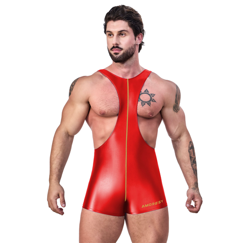 AMORESY Hombre Ropa Deportiva de Una Pieza Trajes de Entrenamiento Sin Mangas Fitness Gimnasio Ciclismo - Imagen 19 de 22