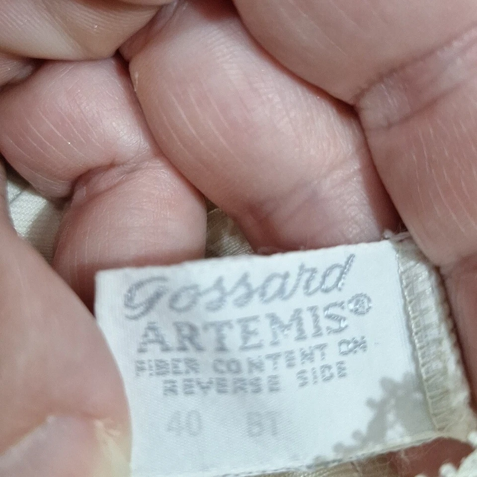 Elegante Camisón Vintage Blanco Borde de Encaje Slip Hecho en EE. UU. Años 70 XS a Pequeño COMO ESTÁ Foto 2 de 4