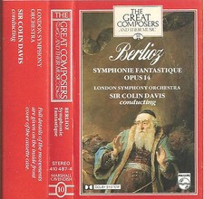 Berlioz Symphonie Fantastique CASSETTE ALBUM Colin Davis LSO Great Composers10  