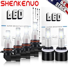 For GMC Yukon XL 1500 2500 2000-2006 LED Headlights High Low Fog Light Bulbs Kit