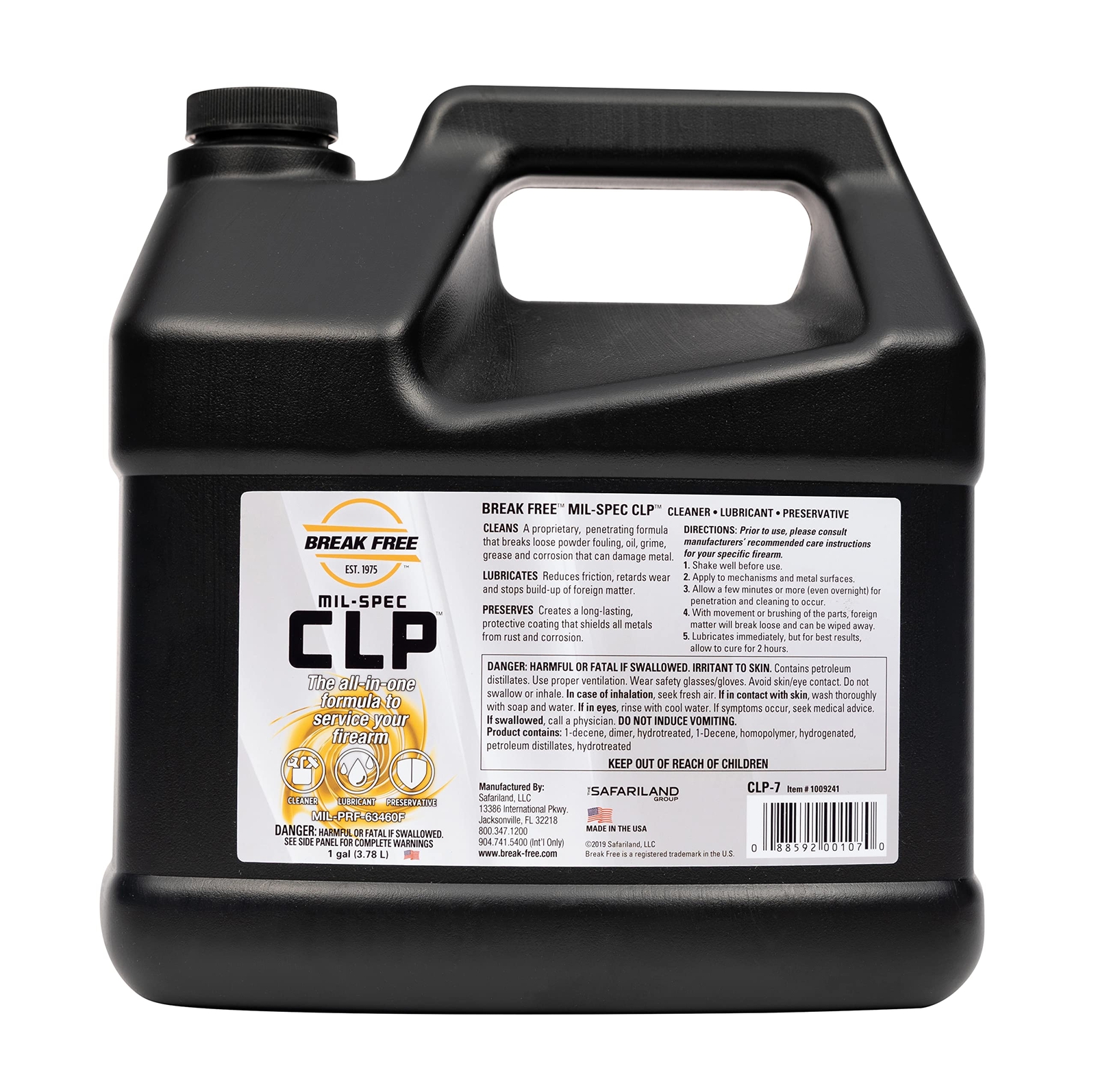 Break Free CLP Cleaner Lubricant and Preservative Gun Cleaner Gallon