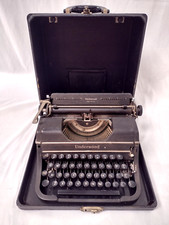 1930s Underwood Universal Portable 4-Bank Typewriter With Case WORKING thumbnail