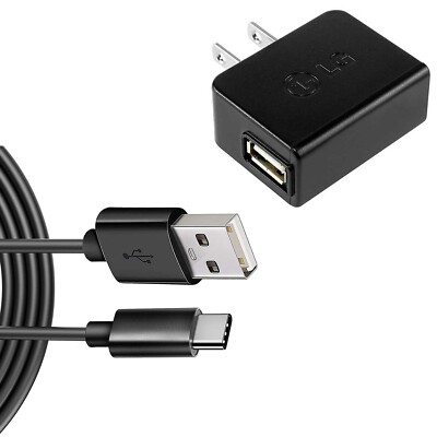 6ft Long USB-C Cable Home Wall Charger Power Adapter Wire Charging for Tablets