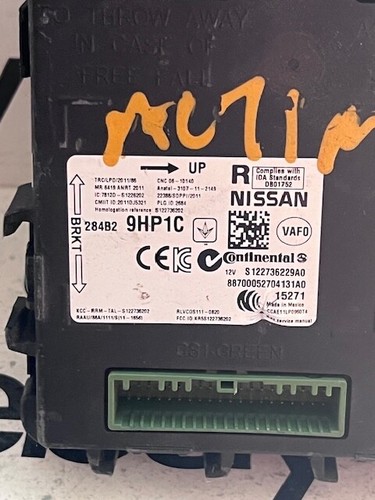 USED OEM 2015 NISSAN ALTIMA BCM 284B2-9HP1C BODY CONTROL MODULE - Picture 2 of 3