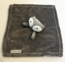 Chick Pea Baby Lovey Raccoon Gray White Plush Security Blanket