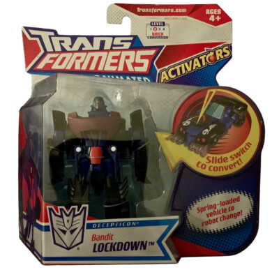 RARE 2008 Transformers Animated Activators Figure: DECEPTICON BANDIT LOCKDOWN