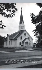 UNITED BRETHREN CHURCH spring valley mn real photo postcard rppc minnesota